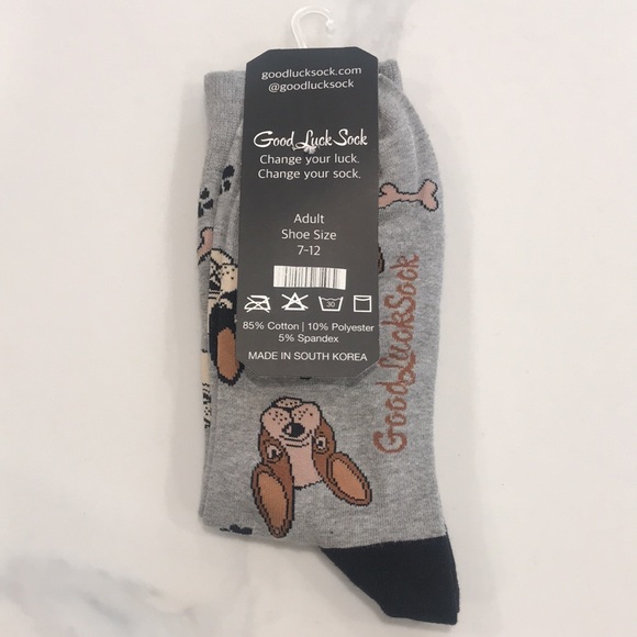 Good Luck Sock | French Bulldog Print | size 7-12 - Picture 3 of 4